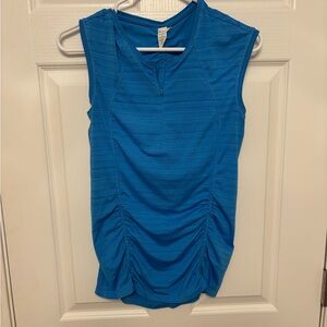 Athleta Vibrant Blue Tank Top with back pocket. XS